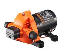 VEVOR Pompe à Eau à Membrane 12 V CC 3 GPM 11,36 L/min 3 Chambres avec Pressostat, Interrupteur de Pression Automatique, 50 PSI, Port MNPT 1/2'', pour Camping-car, Yacht, Camion-restaurant, Maison