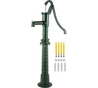 VEVOR Pompe à eau manuelle avec support, pompe à pitch de 15,7 x 9,4 x 51,6 pouces & support de pompe de 26 pouces avec trous préréglés de 1/2 pouce pour une installation facile, pompe de puits rustiq