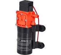 VEVOR Pompe à Eau à Membrane Auto-amorçante 12 V CC 4,5 L/min Pression 5,5 bar 2 Chambres, avec Colliers Serrage, Pompe à Eau pour Camping-car, Lavage de Voitures, Bateaux, Irrigation Agricole, Jardin