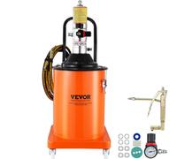 VEVOR Pompe à Graisse Pneumatique Rapport de Pression 50:1 Pompe à Seau de Graisse Pneumatique 20 L Pistolet à Graisse Pompe à Graisse Portable sur Roues avec Tuyau 4 m Buse 360° Raccord NPT Standard
