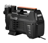 VEVOR Pompe à Jet pour Puits Peu Profond 1300 W Pompe à Jet PP Débit Max 4800 L/h pour Système Irrigation Jardin Arrosage Pelouse, avec Hauteur d'Aspiration 8 m, Commande Électronique Intelligente