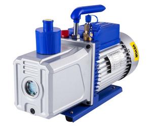 VEVOR Pompe à Vide Climatisation 10CFM 1HP, Pompe à Vide Réfrigération HVAC à 2 Étages 2000tr/min, Anti-Reflux Huile Capacité 600ml pour Climatiseur, Clim Voiture Automobile Réfrigérateur Industrielle