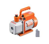 VEVOR Pompe à Vide Climatisation, 141 L/min, Pompe à Vide Frigoriste CVC Palettes Rotatives 1 Étage, avec Bouteille d'Huile, Dégazage Résine, Entretien Climatiseur Automobile, pour R134a, R22, R410a