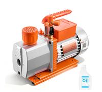 VEVOR Pompe à vide 7 CFM 198L/min 2 étages pour R134a/R22/R410a/R1234YF/R32 - huile incluse