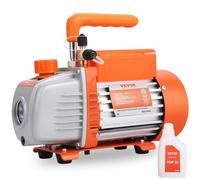 VEVOR Pompe à Vide Frigoriste Climatisation 150 W Pompe à Un Étage 100 L/min 220-240 V Entrée SAE Mâle 0,64 cm ACME 1,27 cm pour Automobile Réparation CVC Maintenance de Réfrigération Dégazage Résine