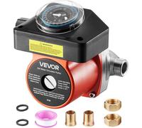 VEVOR Pompe de circulation avec minuterie, 38 LPM Système de pompe de circulation avec circulation instantanée, 100 W AC 220-240 V, pompe de chauffage G3/4 pouce sur raccord G1/2 pouce, pour chauffe-e