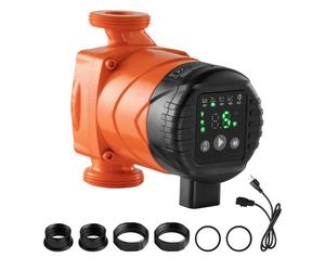 VEVOR Pompe de circulation d'eau chaude, hauteur de refoulement maximale 4 m, pompe de chauffage à haut rendement, 42 L/min, raccord fileté, clapet anti-retour, pour système de chauffage domestique