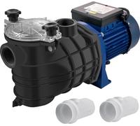VEVOR Pompe de piscine 1 CV 750 W Pompes de piscine Max. Débit 15000 L/H Pompe de filtration Vitesse 3450 tr/min Pompe de circulation Vitesse max. Température 50° C Filtre à sable Piscine idéale pour