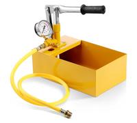 VEVOR Pompe de Test Hydrostatique Pompe D'essai Pression 25 Bar Kit Testeur de Pression d'Eau Manuel Hydraulique à Valve Unique avec Réservoir d'Eau 5 L Tuyau 1 m avec Connecteur à Filetage Externe 12