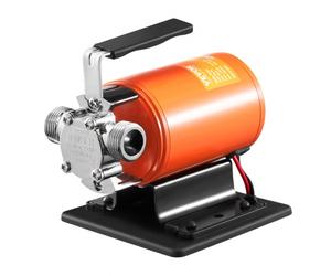 VEVOR Pompe de Transfert d'Eau, 12 V CC 360 GPH 1/10 HP, Pompe Utilitaire Électrique Portable, Tuyau d'Aspiration 1,8 m, Turbine, Crépine d'Aspiration, pour Jardin, Piscine, Étang, Drainage Aquarium