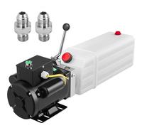 VEVOR Pompe Hydraulique 6 L, Unité de Puissance Hydraulique 2750 PSI 2850 tr/min, Groupe Hydraulique Portable, pour Camion à Benne Basculante Nacelle Élévatrice Remorque