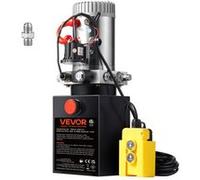 VEVOR Pompe hydraulique Groupe hydraulique 12 V Groupe hydraulique 1600 W, Pompe hydraulique à simple effet Hydraulic Power Pack, 1 Gal Tank Hand Pump Groupe hydraulique, pour ascenseurs, chariots élé
