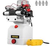 Pompe Hydraulique Remorque Double Effet et Double Solénoïde 12V Capacité 4.5L