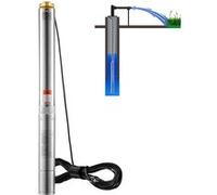 VEVOR Pompe Immergée 1100W Acier Inoxydable Avec Cordon Électrique 1940cm Pompe IP68