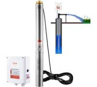 VEVOR Pompe Immergée 2200W Avec Cordon Électrique 1940cm Boîtier De Commande Externe