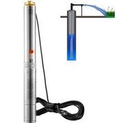 VEVOR Pompe immergée pour puits profond 4SDM4/10 – 750 W acier inoxydable 7,1 m³/h 75 m IP68