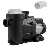 VEVOR Pompe Piscine Filtration 19200 L/h Pompe Circulation Eau Panier Filtre Amovible 1 HP Pompe Plastique Métal 750W 3450 tr/min 50 ℃ 2 Tuyaux Montage pour Piscines Spas Sources thermales SPP150E