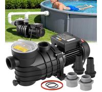 VEVOR Pompe Piscine Hors Sol 180 W Pompe Filtration Piscine 10800 L/h pour Piscines Hors Sol, Spa, Vitesse Unique, avec Panier Filtre, Couvercle, 2850 tr/min, Hauteur Refoulement Max 8 m, 220-240 V CA