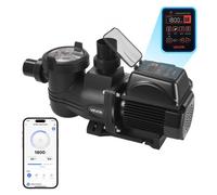 VEVOR Pompe Piscine Vitesse Variable 1350 W Pompe Filtration Piscine 30000 L/h pour Piscines Hors Sol Enterrées, Spa, Auto-amorçante, avec Panier Filtre, Minuterie, Hauteur Refoulement 16 m, 220-240 V