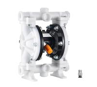 VEVOR Pompe Pneumatique à Double Membrane 16,64 L/min, Pompe à Diaphragme Pneumatique Transfert Huile Usagée, Entrée Sortie Air Standard, Corps Polypropylène, pour Diesel, Graisse, Kérosène, Essence