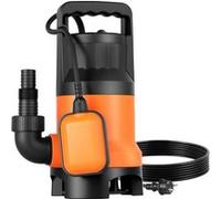 VEVOR Pompe Submersible Eaux Usées 650 W Pompe Puisard PP-GF20, 15000 L/h avec Interrupteur à Flotteur Automatique, Hauteur Refoulement 8 m, Évacuation Eaux Usées pour Piscines, Étangs, Zones Inondées