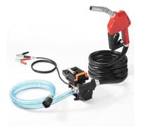 VEVOR Pompe Transfert Carburant Électrique Portable 12 V CC 15 GPM 56 L/min 1/4 CV Buse de Carburant Arrêt Automatique, Long Tuyau Entrée et Sortie, pour Mélange d'Essence, Diesel, Kérosène, Méthanol