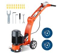 VEVOR Ponceuse sol béton 1500 W 180 mm 1400 tr/min moteur sans balais pour granit, marbre, pierres