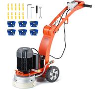 VEVOR Ponceuse électrique pour sols en béton, 10 pouces, ponceuse à main, 3,0 CV, polisseuse pour sols en béton, ponceuse 2200 W, 1430 tr/min, moteur sans balais amélioré, ponceuse de surface