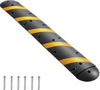 VEVOR Pont de câbles 183 cm, 2 canaux, protection anti-collision en caoutchouc, capacité de charge 9979 kg, couvertures de sol, protection anti-trébuchement Rampe avec vis d'extension, pour les voies
