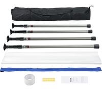 VEVOR Porte anti-poussière Cloison anti-poussière 230 x 120 cm, porte de chantier Porte anti-poussière Fermeture magnétique Protection anti-poussière ultra fiable, porte de chantier pour rénovations e