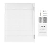 VEVOR Porte Battante, 805x28x1060 mm, Porte Saloon Simple en Bois de Pin avec Charnières, Quincaillerie, Facile à Installer, pour Intérieur, Couloir de Maison, Cuisine, Bar, Café, Entrée de Pub, Blanc