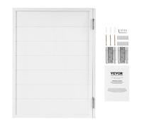VEVOR Porte Battante, 805x28x1060 mm, Porte Saloon Simple en Bois de Pin avec Charnières, Quincaillerie, Facile à Installer, pour Intérieur, Couloir de Maison, Cuisine, Bar, Café, Entrée de Pub, Blanc