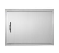 VEVOR Porte d'Accès pour Barbecue, Simple Porte de Cuisine Extérieure 685x508x45 mm, Porte Encastrée en Acier Inoxydable, avec Poignées, pour Îlot de Barbecue, Station de Grillades, Placard Extérieure