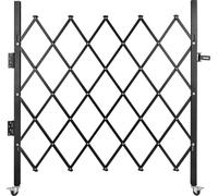 VEVOR Porte de sécurité pliante unique, 48 pouces H x 66 pouces L Porte de sécurité pliante, porte de sécurité en accordéon en acier, porte de sécurité extensible de manière flexible, porte de barrica