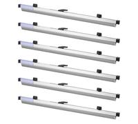 VEVOR Porte-plans à Pince, 610 mm, Bandes de Suspension pour Plans d'Architecte, en Aluminium, Rangement de Documents pour Cartes, Affiches, Papiers d'Ingénierie, Dessins et Œuvres d'Art, Lot de 6