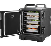 VEVOR Porte-repas isolé Boîte de maintien en température pour la gastronomie 75 L, Porte-repas avec double boucle & poignées, Porte-repas