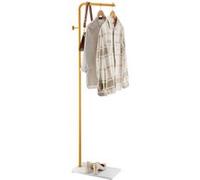 VEVOR Portemanteau sur Pied Portant à Vêtements avec Base en Quartz, 3 Crochets Ronds, Porte Manteau en Métal, pour Entrée, Chambre, Salon, pour Suspendre Manteaux, Chapeaux, Vestes, Écharpes, Sacs