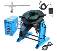 VEVOR Positionneur de soudage rotatif 30 kg, table tournante de positionnement 0-90 ° 1-12 tr/min 80 W, mandrin de tour 3 mâchoires support de torche de soudage pour couper, meuler, assembler, tester