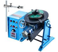 VEVOR Positionneur de soudage rotatif 50 kg, table tournante de positionnement 0-90 ° 0,5-6 tr/min 120 W, mandrin de tour à 3 mâchoires 315 mm support de torche pour couper, meuler, assembler, tester