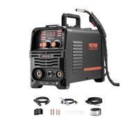 VEVOR Poste à souder MIG 3-en-1 130 A – Synergique, MIG sans gaz, MMA, Lift TIG, IGBT, écran numérique