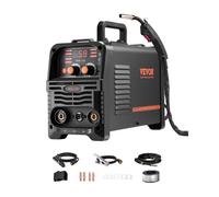 VEVOR Poste à souder MIG 3-en-1 130 A – Synergique, MIG sans gaz, MMA, Lift TIG, IGBT, écran numérique