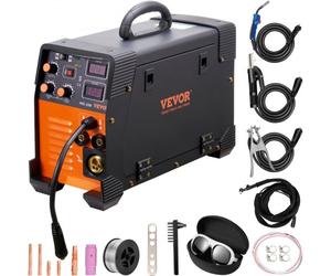 VEVOR Poste à Souder MIG-250 Poste à Souder MIG MMA LIFT TIG 250 A Poste Soudage Portable Soudeuse Inverseur à Fil Fourré Machine à Souder 3 en 1 Équipement pour Soudage Acier Carbone Fer Acier Inox