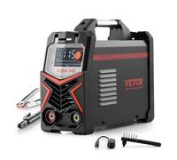 VEVOR Poste à Souder TIG, 140 A, Machine de Soudage 4 en 1, Grand Écran LED, DC Pulse TIG/DC Pulse MMA/Lift TIG/MMA (Stick), Soudeur Électrique avec Démarrage à Chaud Onduleur IGBT Contrôle Synergique