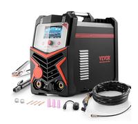 VEVOR Poste à Souder TIG, 200 A, Machine de Soudage Aluminium 6 en 1, Écran Affichage LED, TIG AC/DC/AC Pulsé/DC Pulsé/par Points, MMA à l'Électrode, Soudeur Électrique avec Contrôle Synergique IGBT