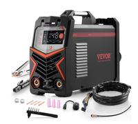 VEVOR Poste à Souder TIG, 205 A, Machine de Soudage 3 en 1, avec Grand Écran d'Affichage LED, Modes DC TIG/DC Pulse TIG/MMA (Stick), Soudeur Électrique avec Démarrage Haute Fréquence Onduleur IGBT