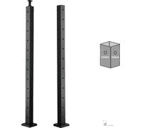 VEVOR Poteau de garde-corps pour câbles, acier inoxydable durable, pré-percé pour une installation facile, type H
