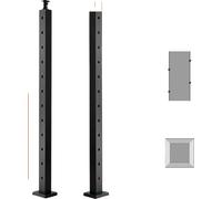 VEVOR Poteau de garde-corps pour câbles, acier inoxydable durable, pré-percé pour une installation facile, type I