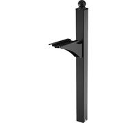 VEVOR Poteau pour boîte aux lettres, 1430x540x151 mm, support de boîte aux lettres en aluminium pour montage au sol avec fixation universelle pour plaque, set de douilles de poteaux métalliques pour l