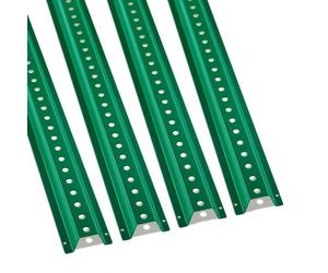 VEVOR Poteau pour Panneau de Signalisation 244 cm, Support pour Panneau de Signalisation Lot de 4, Poteau pour Porte-Affiche Profilé en U, pour Indiquer la Route, Sécurité Routière Parking, Vert