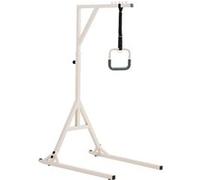 VEVOR Potence de Lit Barre Trapèze Mobilité de Lit Réglable Avec 2 Roues Capacité 158,7KG Blanc